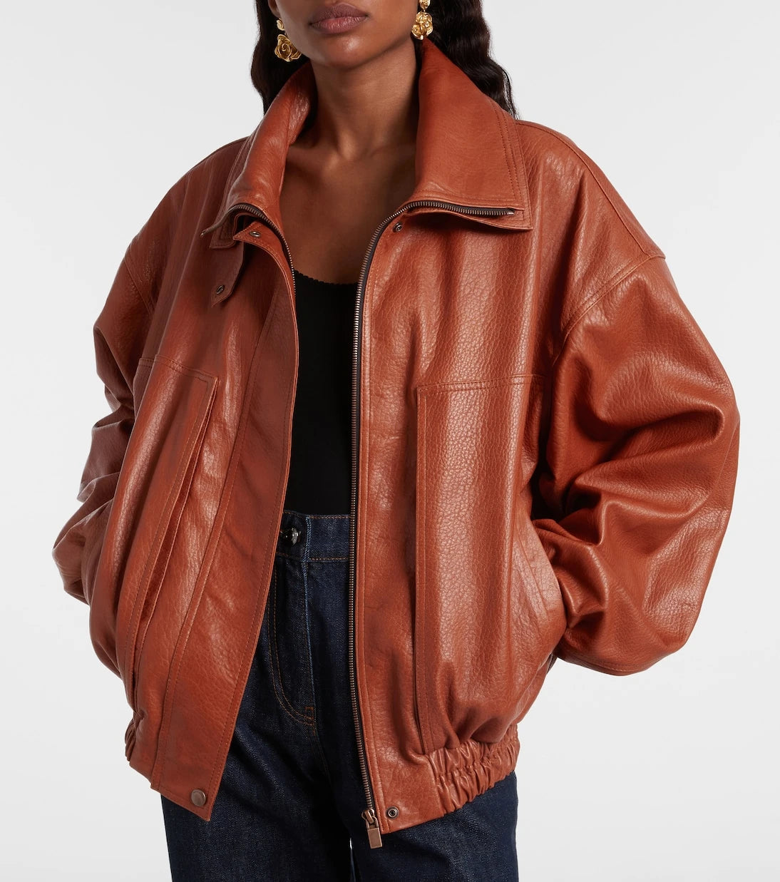 Magda Butrym - Leather blouson jacket