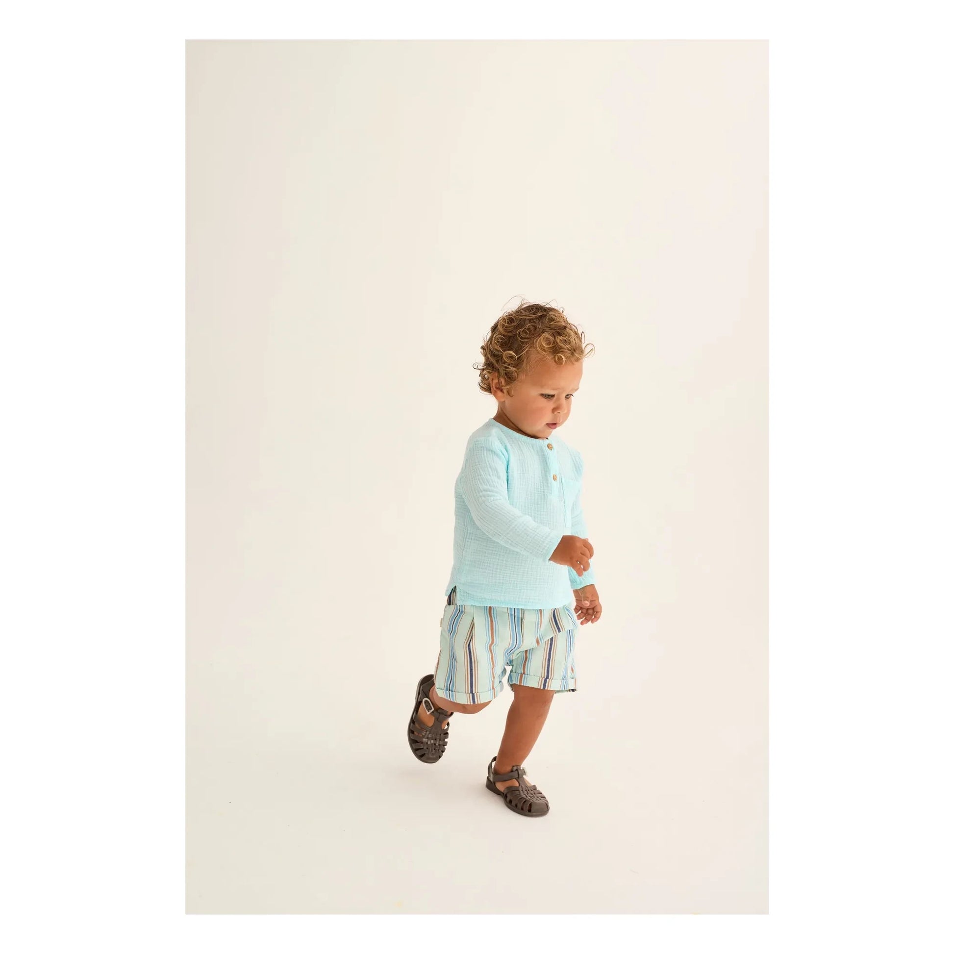 Cozmo - Kurta Iago Cotton gauze | Aqua