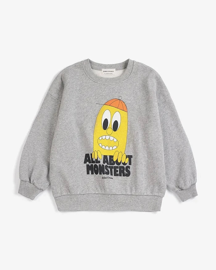 Bobo Choses çocuk pamuklu sweatshirt Bigtooth Lemon