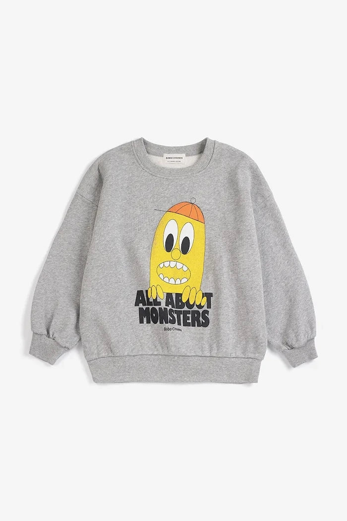 Bobo Choses çocuk pamuklu sweatshirt Bigtooth Lemon