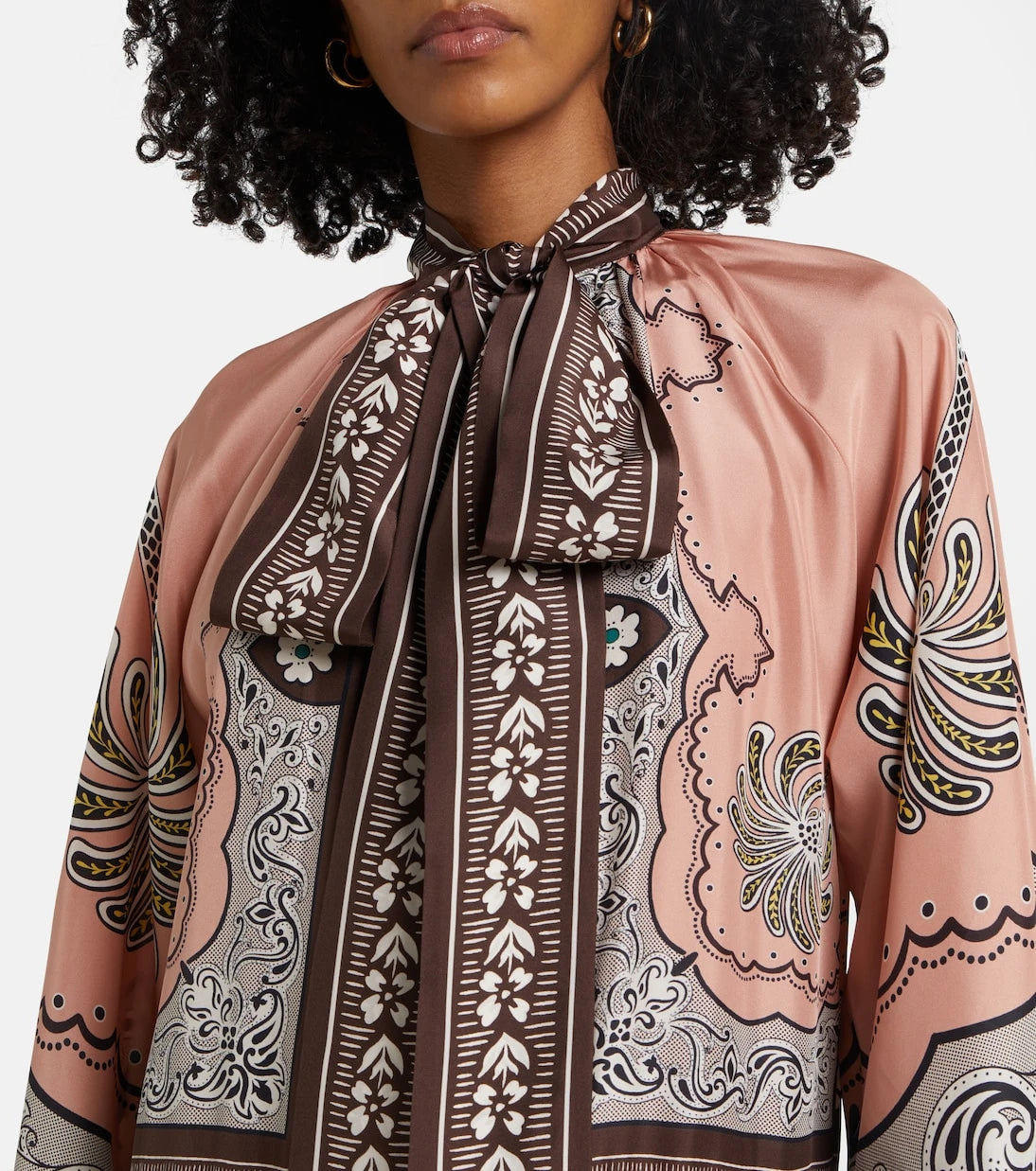 La DoubleJ - Athena printed silk maxi dress