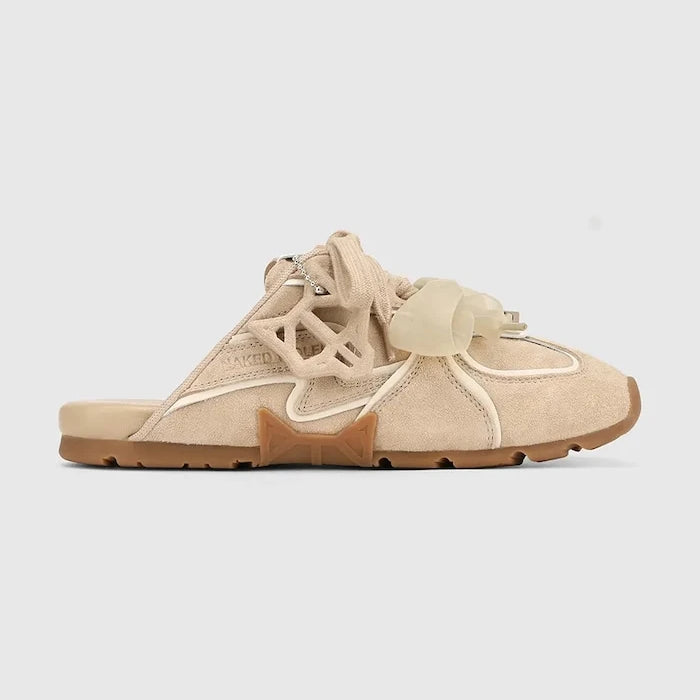 Naked Wolfe чехли дамски от велур Admire Off White Suede