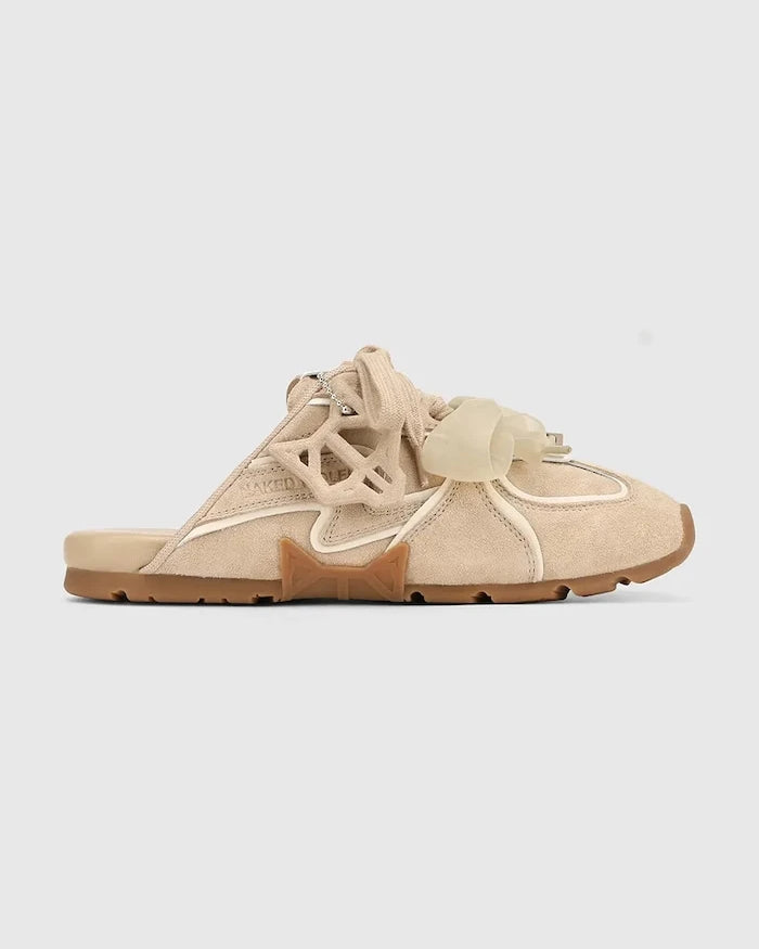 Naked Wolfe чехли дамски от велур Admire Off White Suede