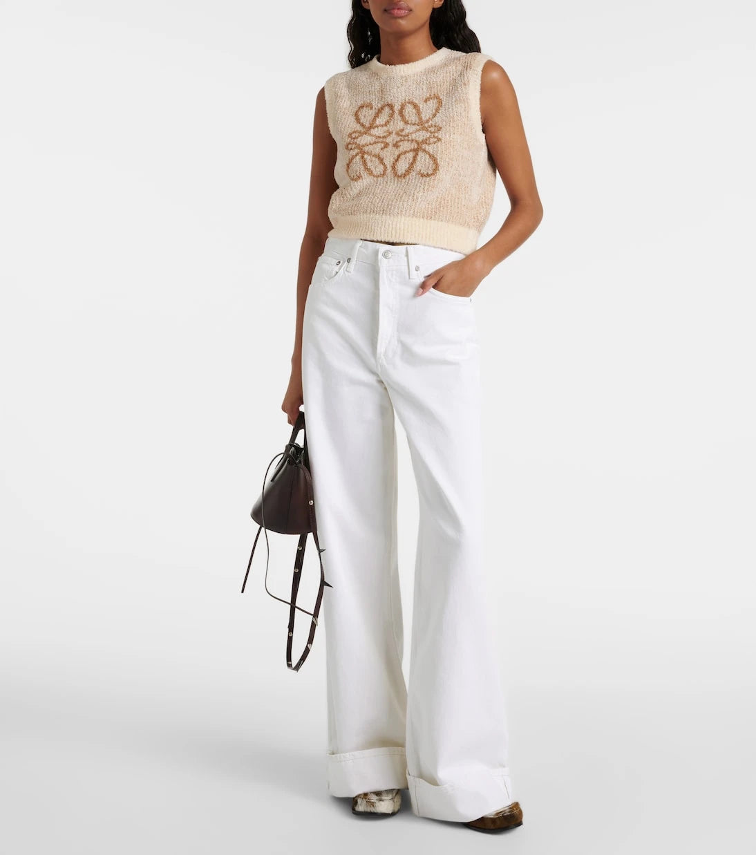 Agolde - Dame Jean high-rise wide-leg jeans