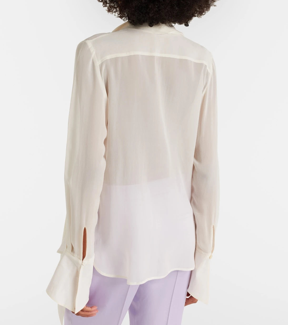 Nina Ricci - Scarf-detail silk blouse