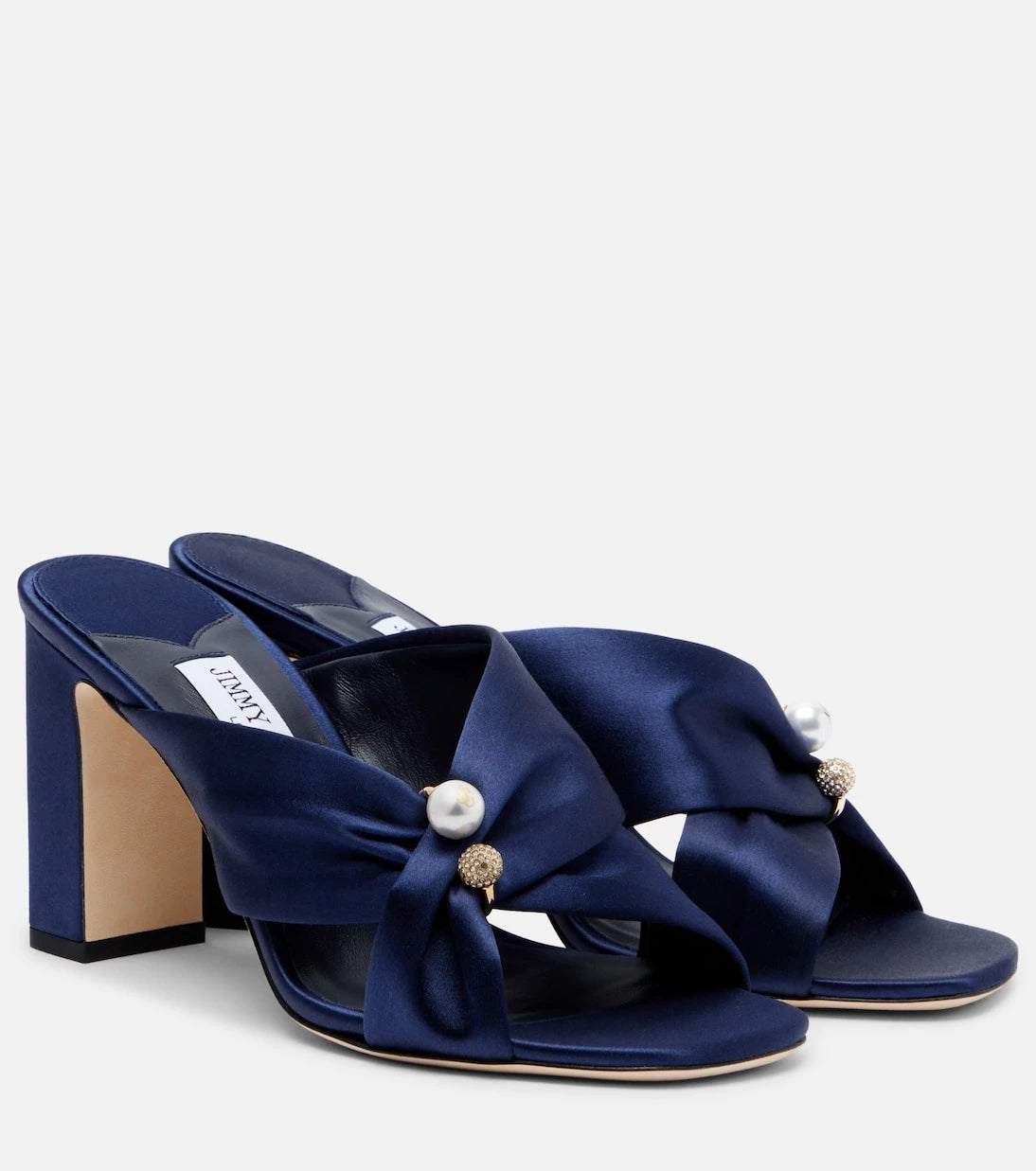 Jimmy Choo - Rafi embellished satin mules