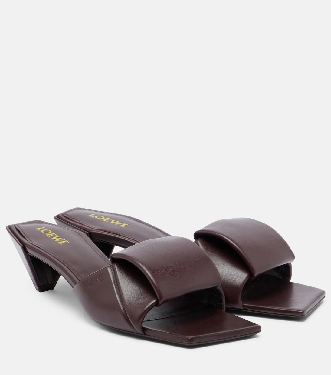 Loewe - Origami leather mules
