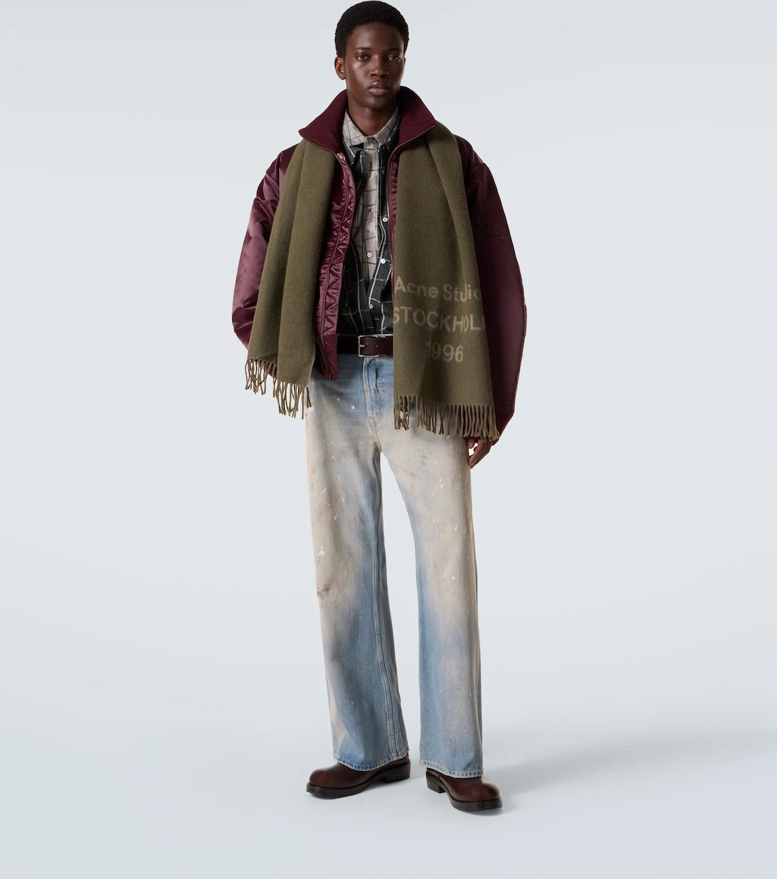 Acne Studios - Logo wool jacquard scarf