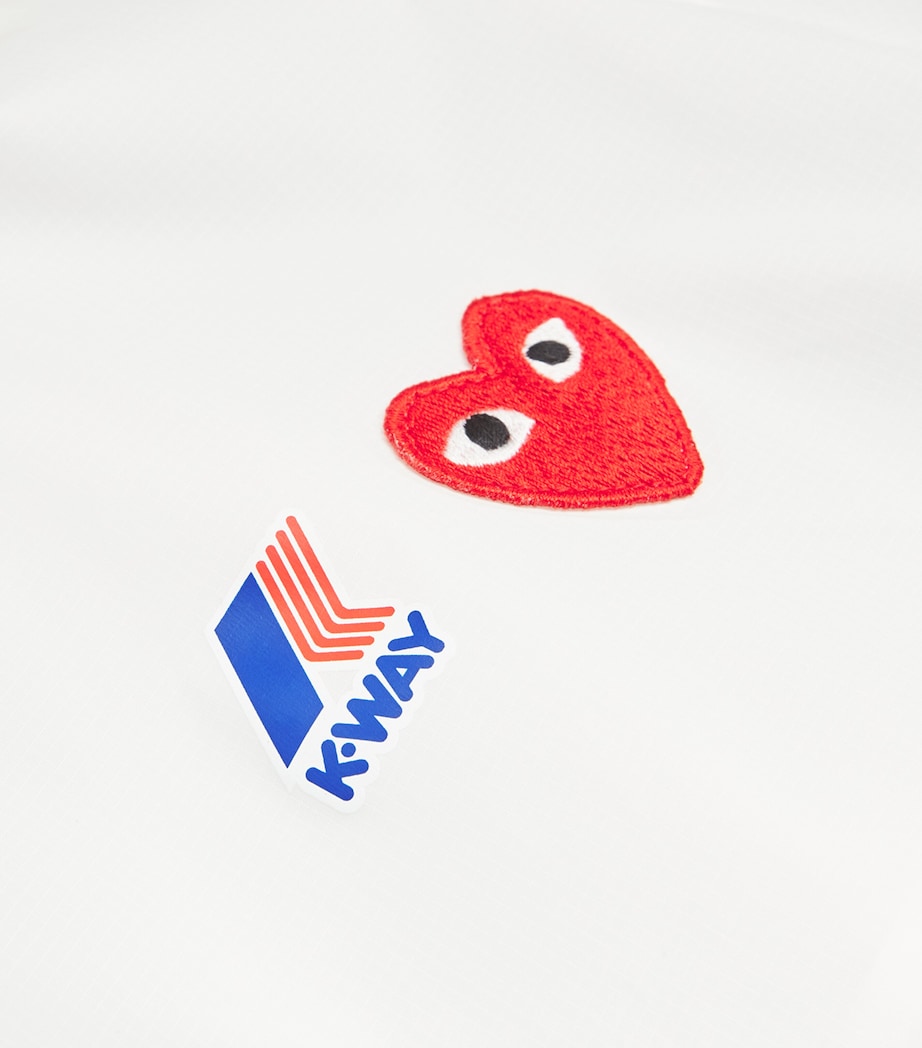Comme Des Garçons Play White x K-Way Nylon Water-Resistant Jacket