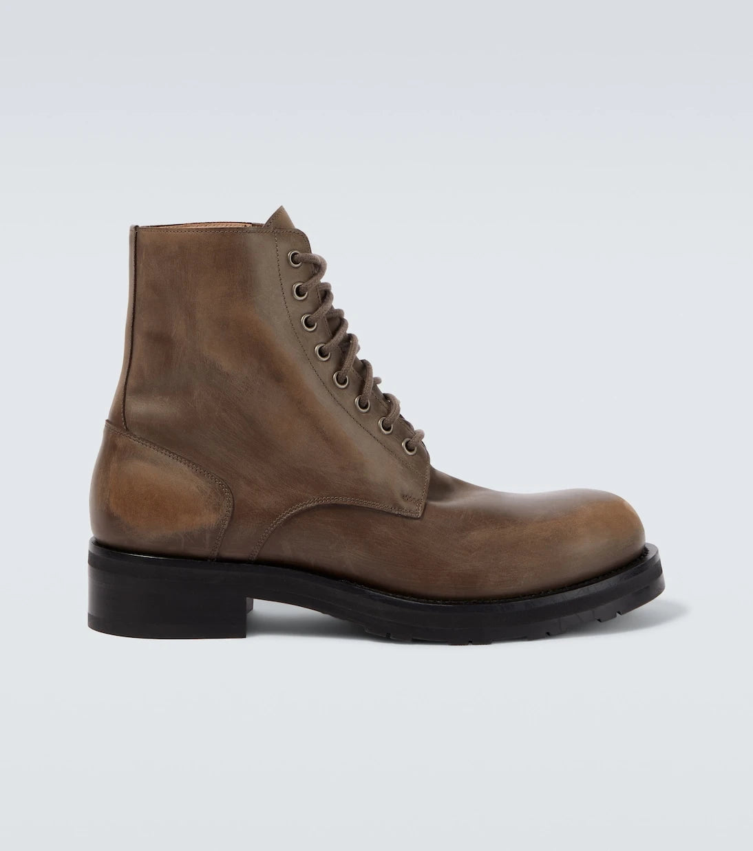 The Row - Distressed leather combat boots