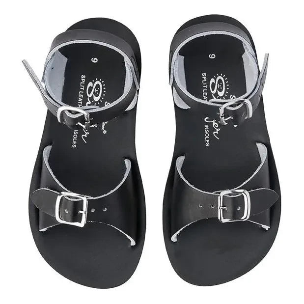 Salt-Water - Surfer Waterproof Leather Sandals | Black