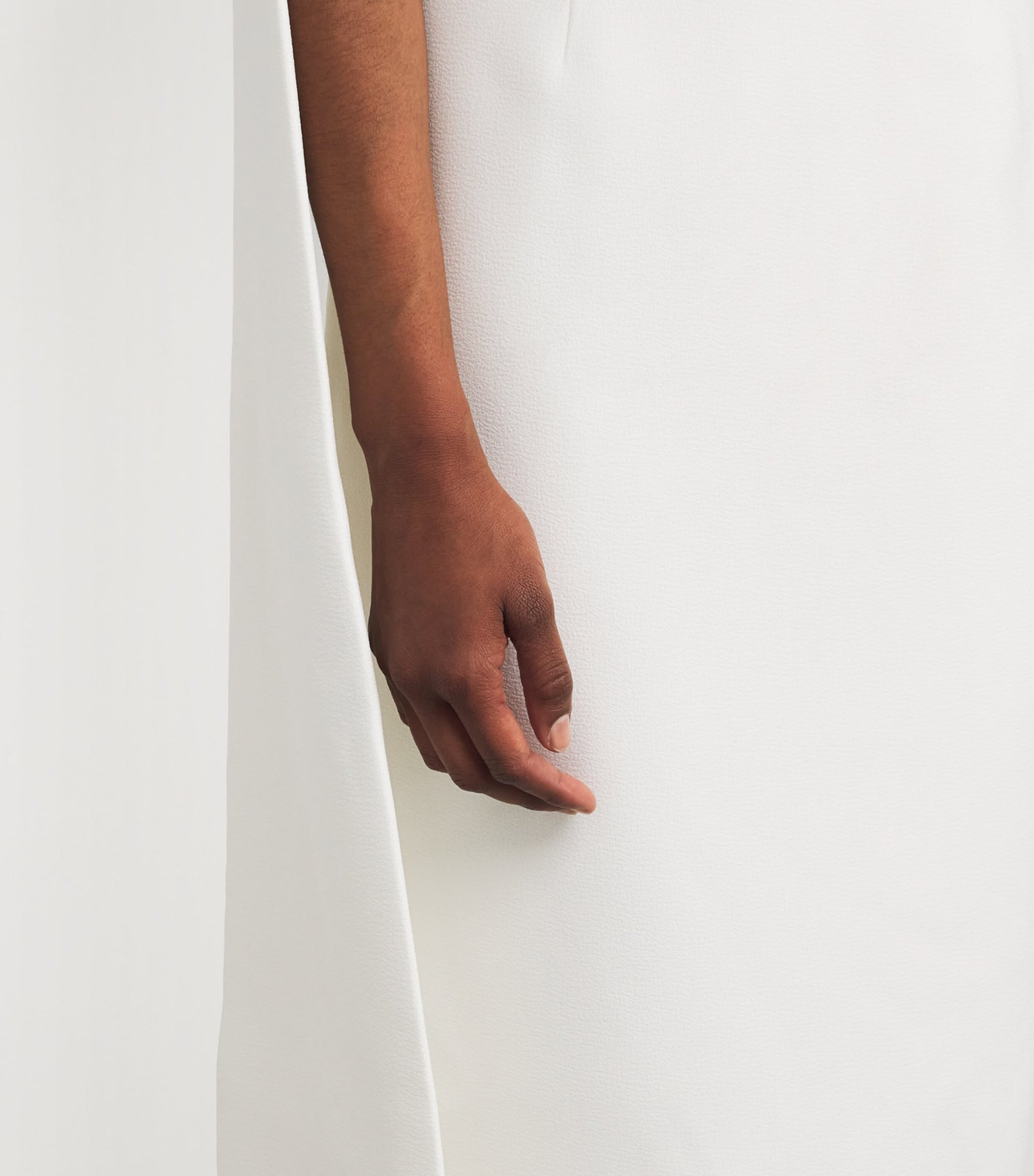 Rachel Gilbert Ivory One-Shoulder Clara Gown