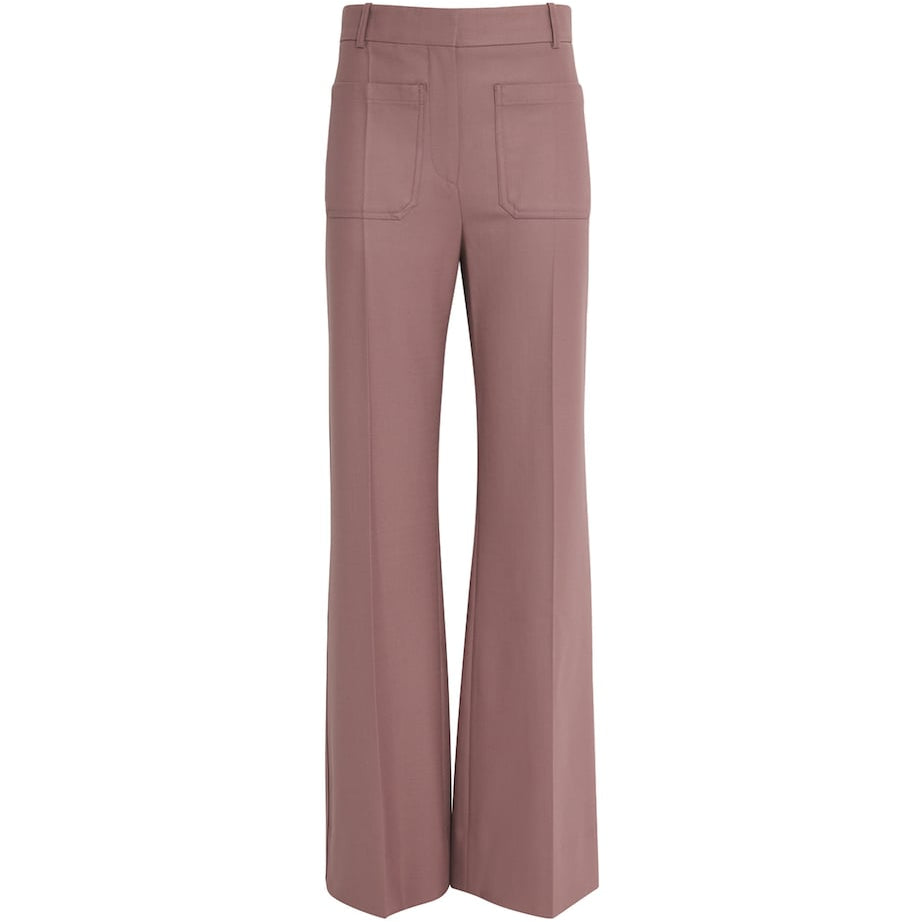 Victoria Beckham Pink Alina Tailored Trousers
