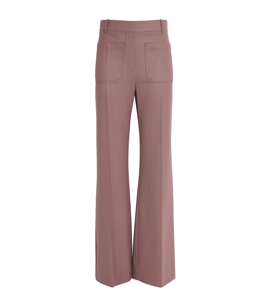 Victoria Beckham Pink Alina Tailored Trousers