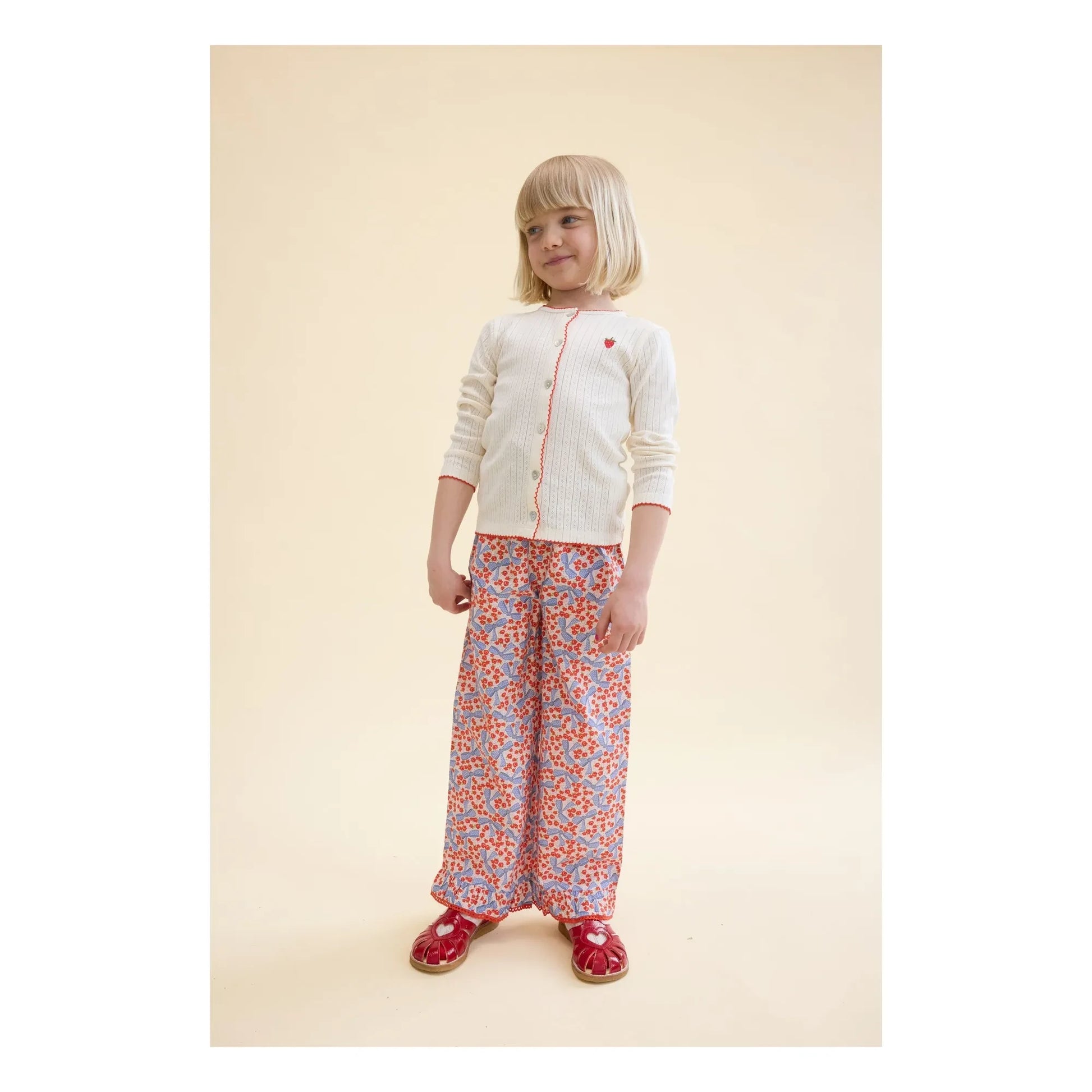 Flöss - Debbie Fleuri Pants | Red