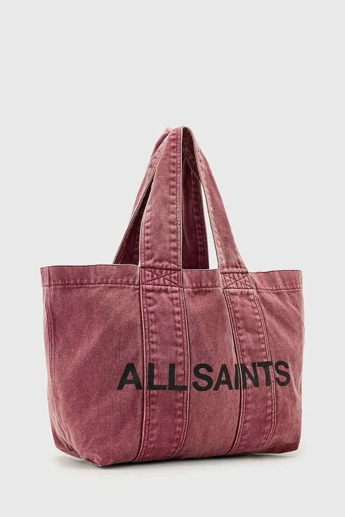 AllSaints чанта tote дамска от памук IZZY