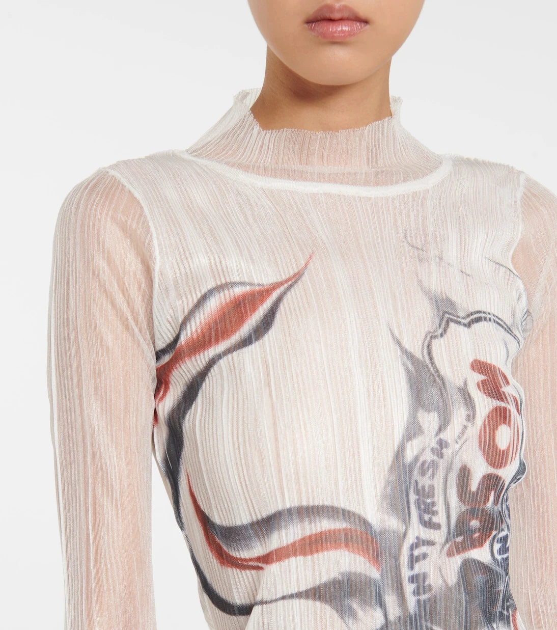 JW Anderson - توب شفّاف مطبوع