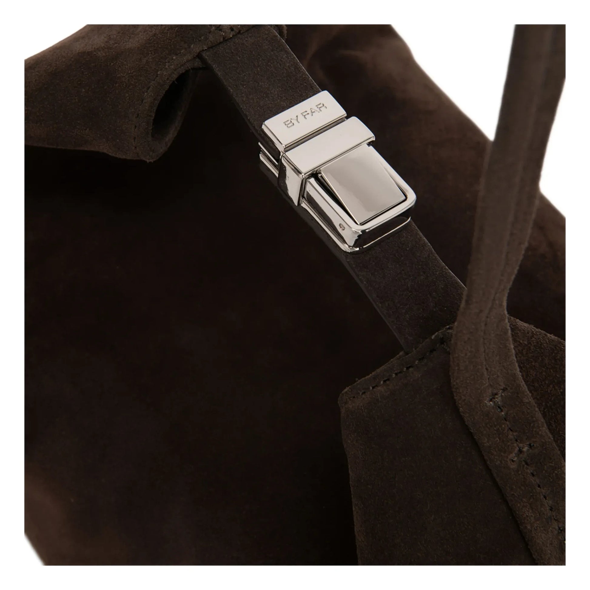 BY FAR - Bea Suède bag | Coffee