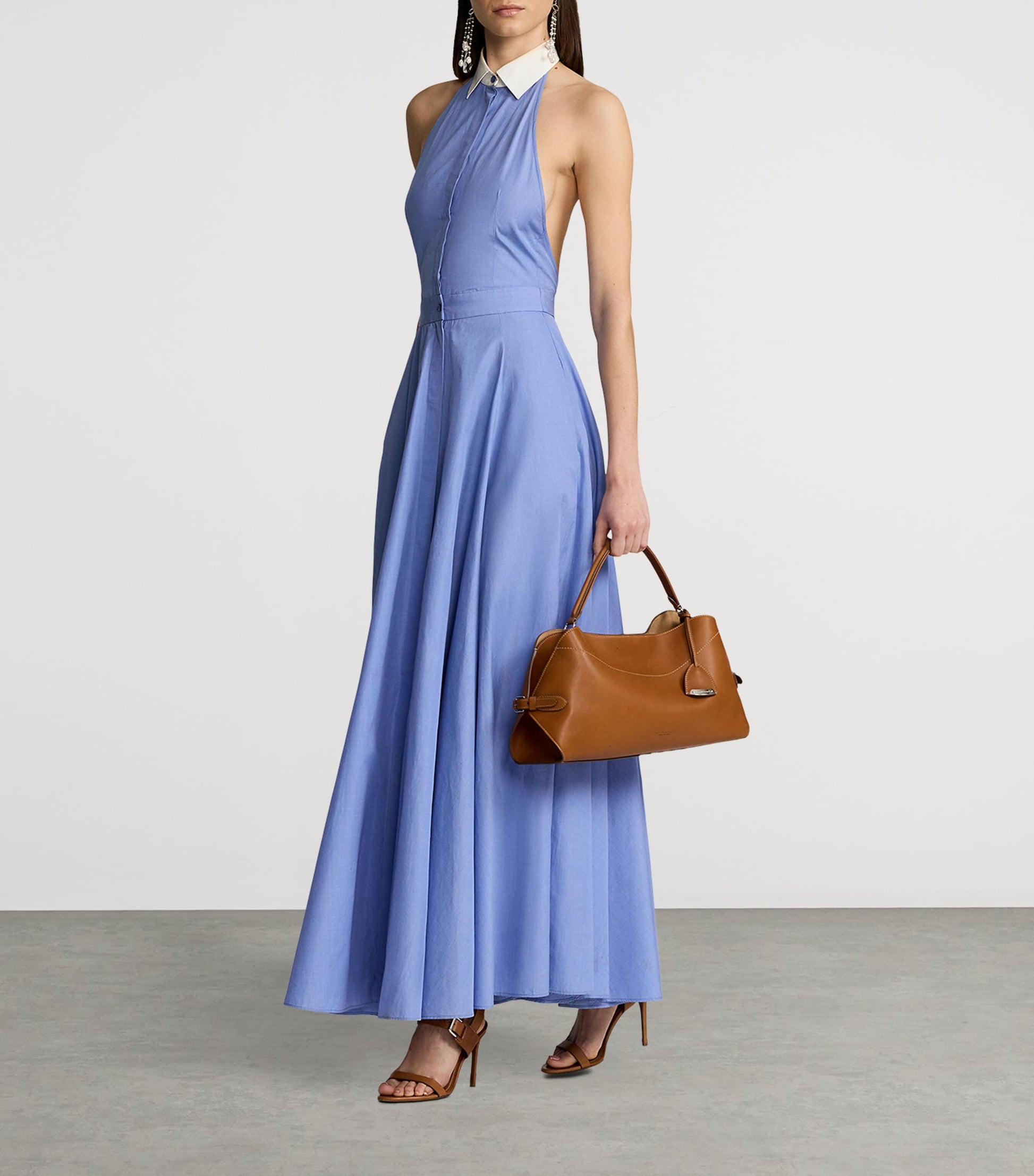 Ralph Lauren Collection Gold Leather RL 888 Top Handle Bag