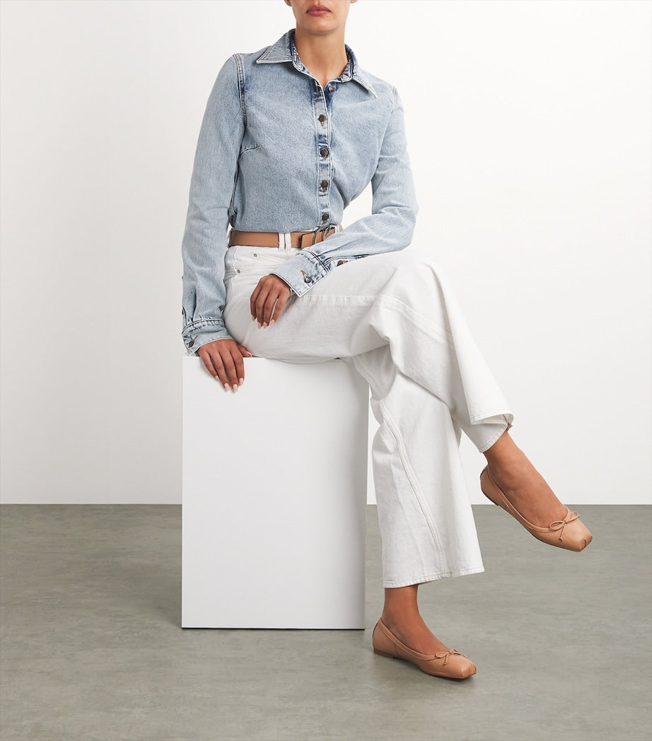 Nude Mamadrague Leather Ballet Flats