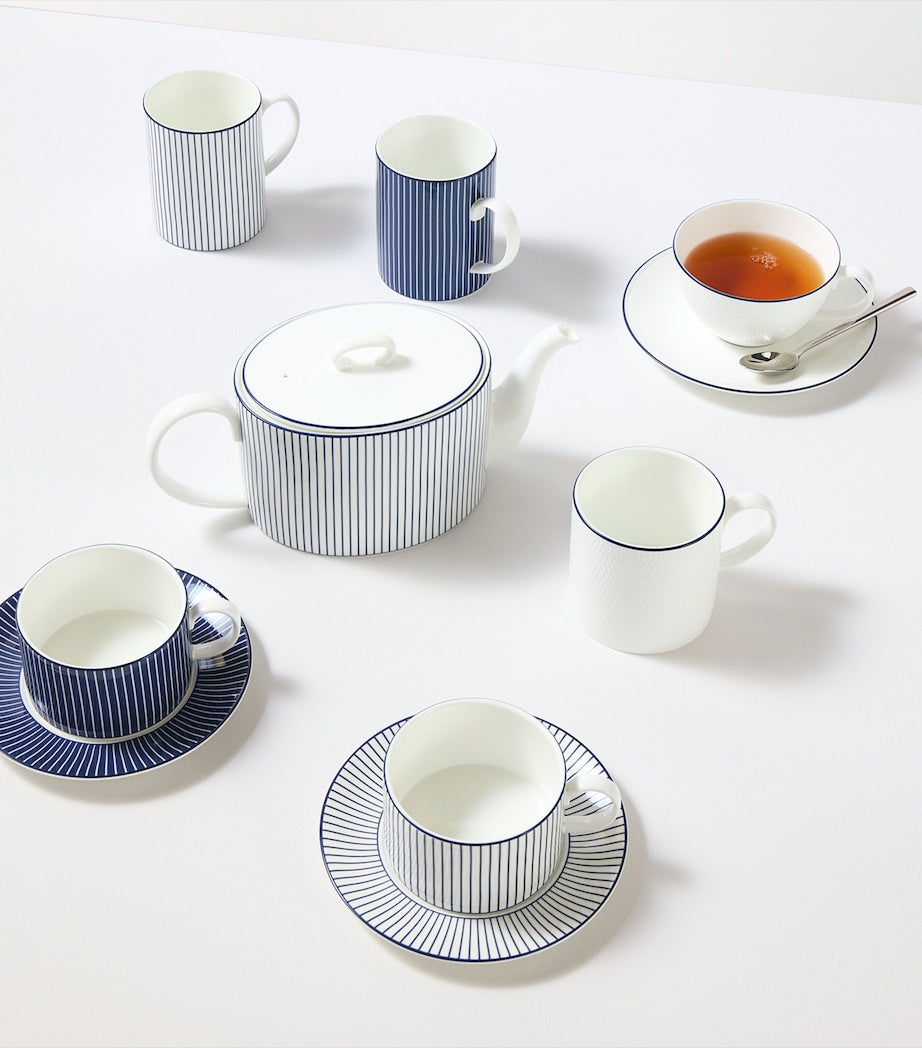Pinstripe Teacup and Saucer