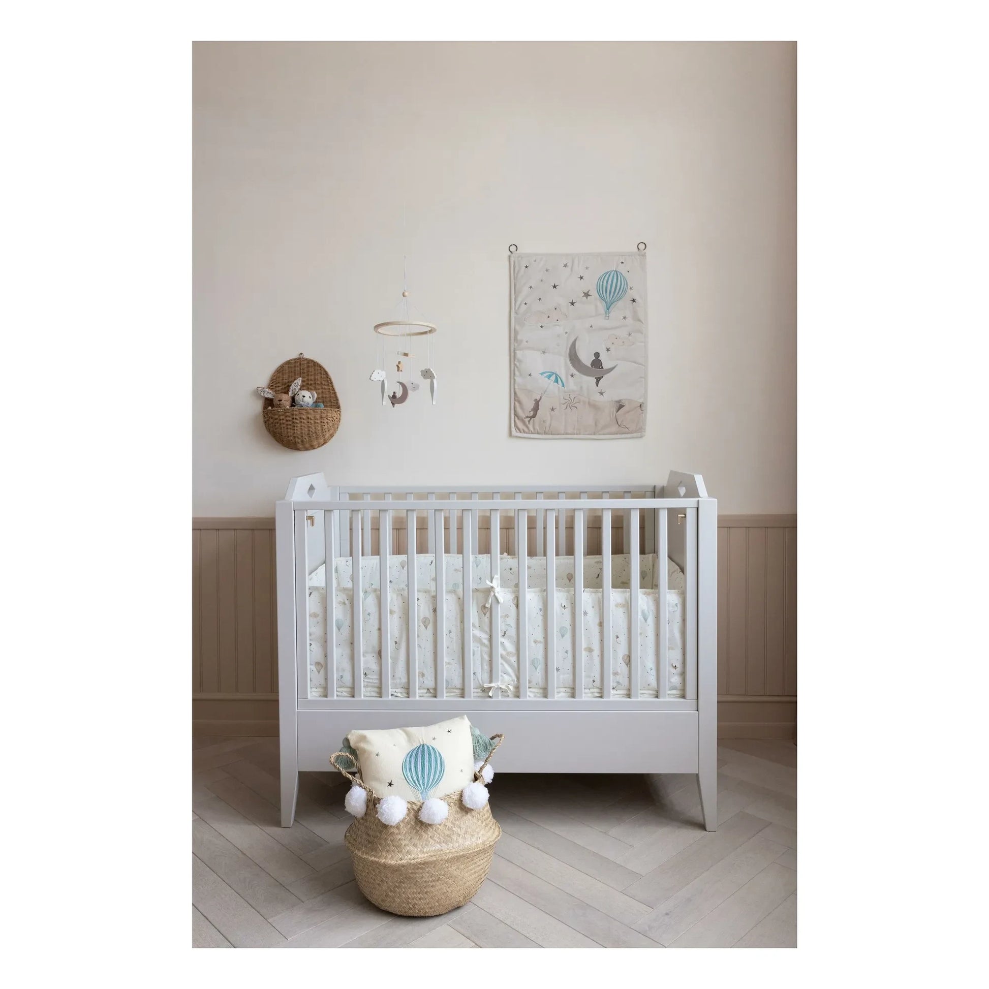 Cam Cam - Dreamland bumper pad | Light blue