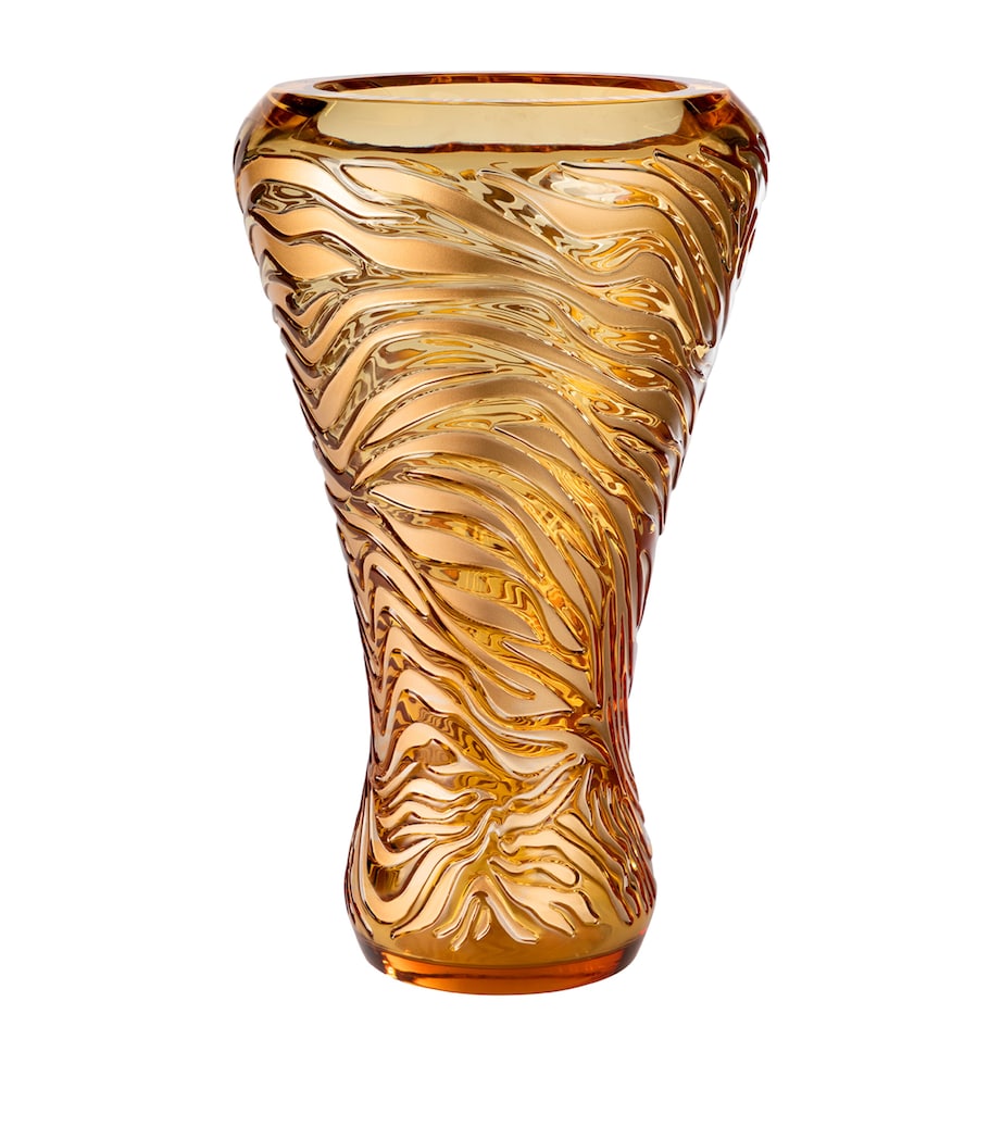 Crystal Tiger Vase (45cm)
