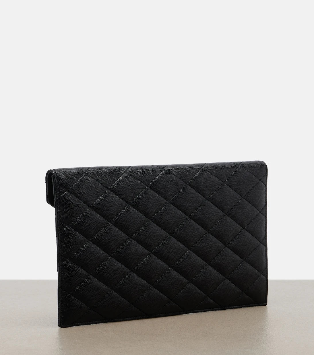 Saint Laurent - Paris leather clutch