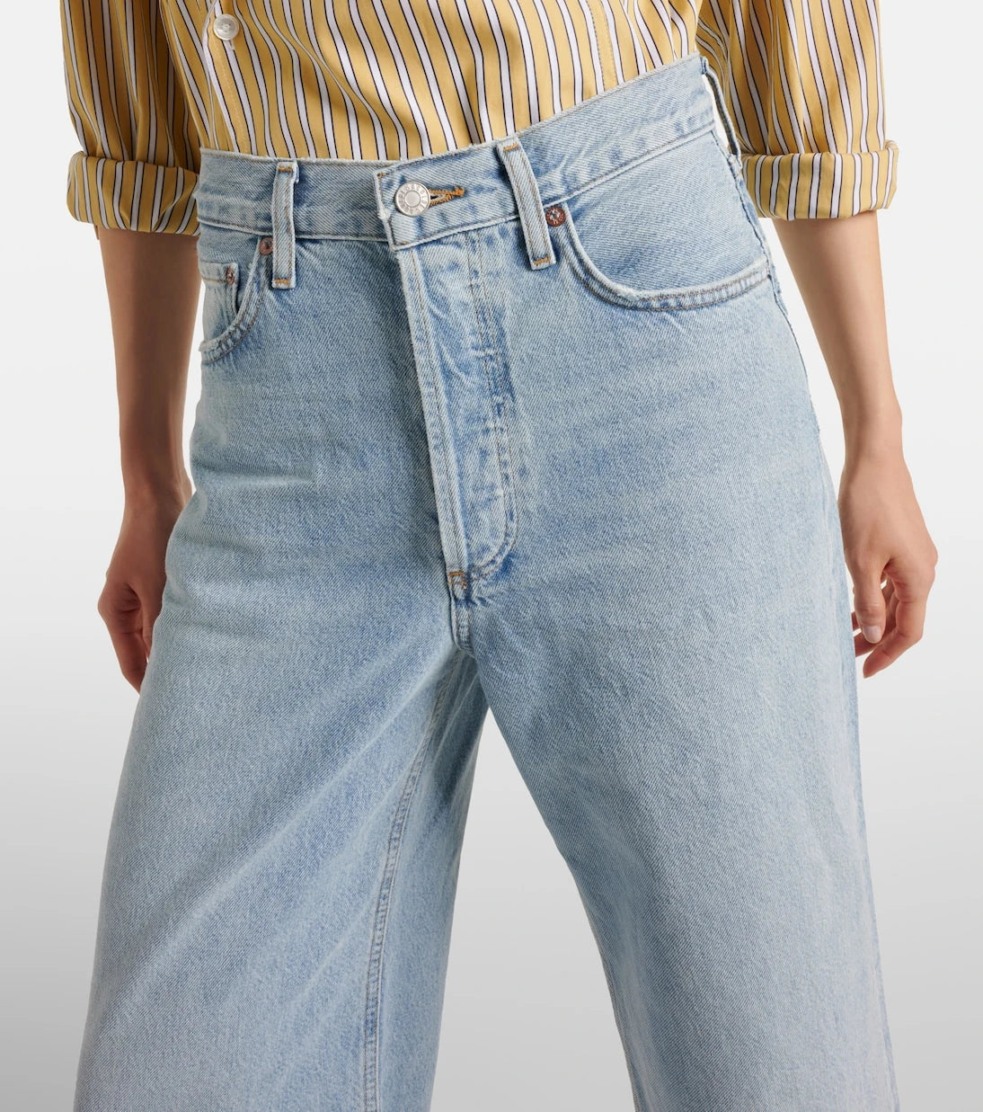 Agolde - Dame Jean high-rise wide-leg jeans