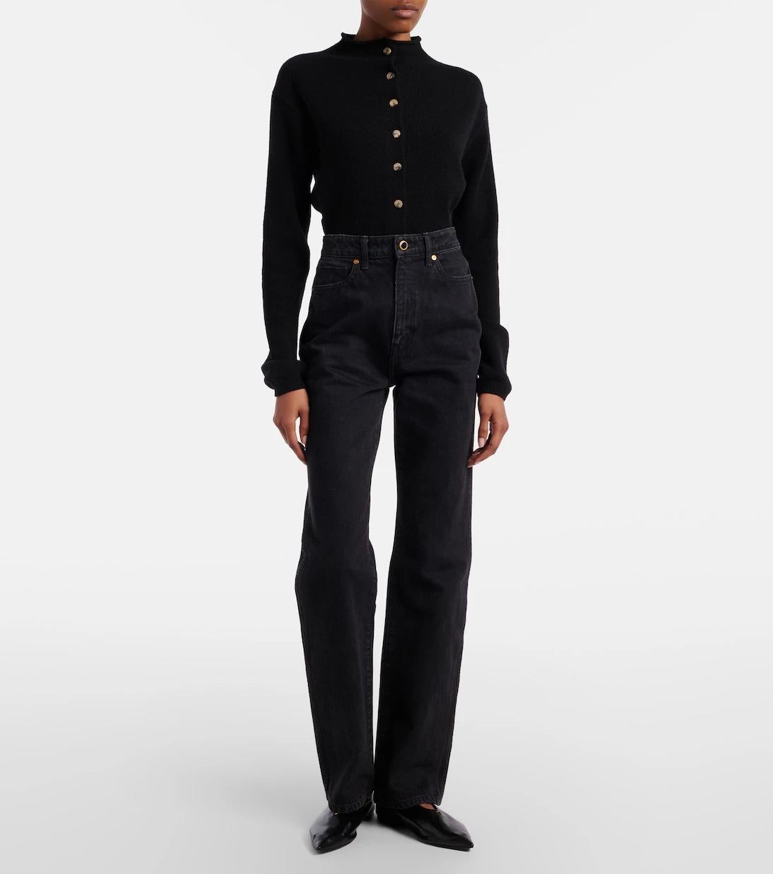 Khaite - Danielle high-rise straight jeans