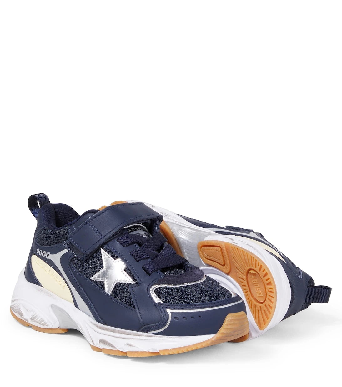 Golden Goose Kids - Lightstar leather-trimmed sneakers
