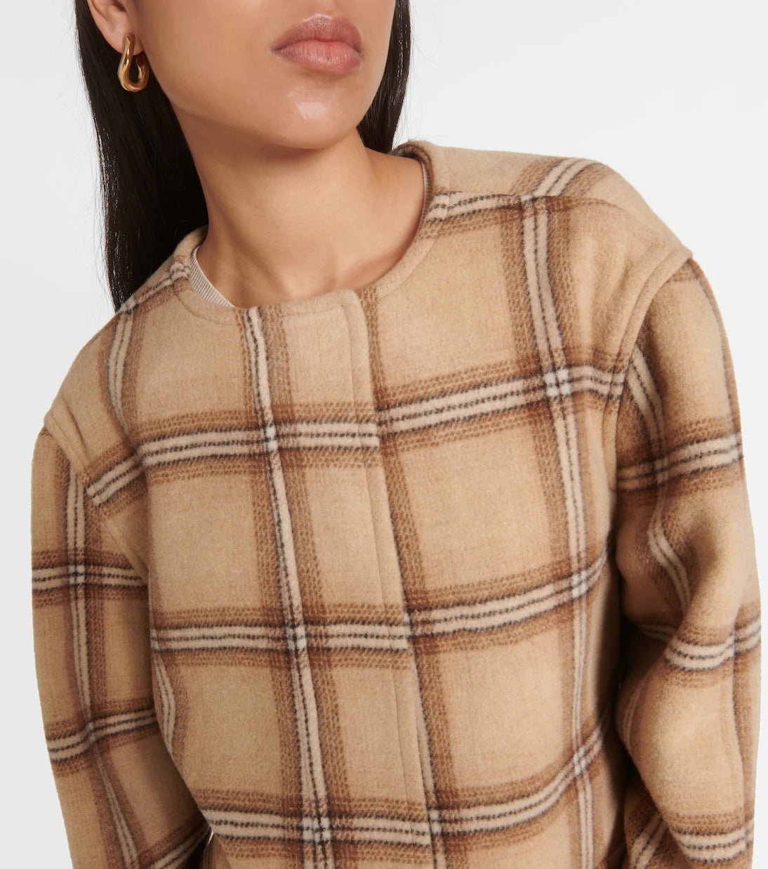 Isabel Marant - Checked wool blend coat