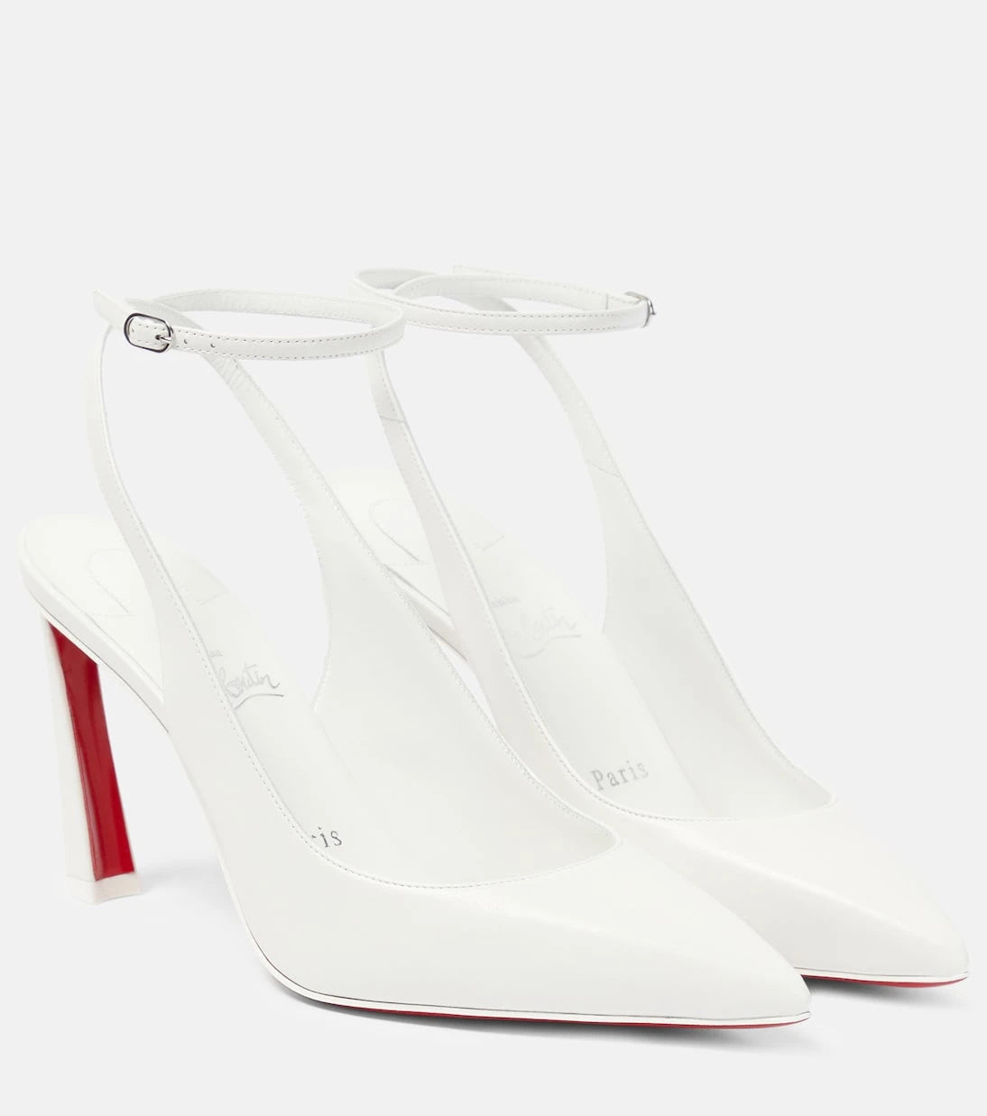 Christian Louboutin - حذاء كوندورا 85 بكعب عالٍ من الجلد وحزام خلفي