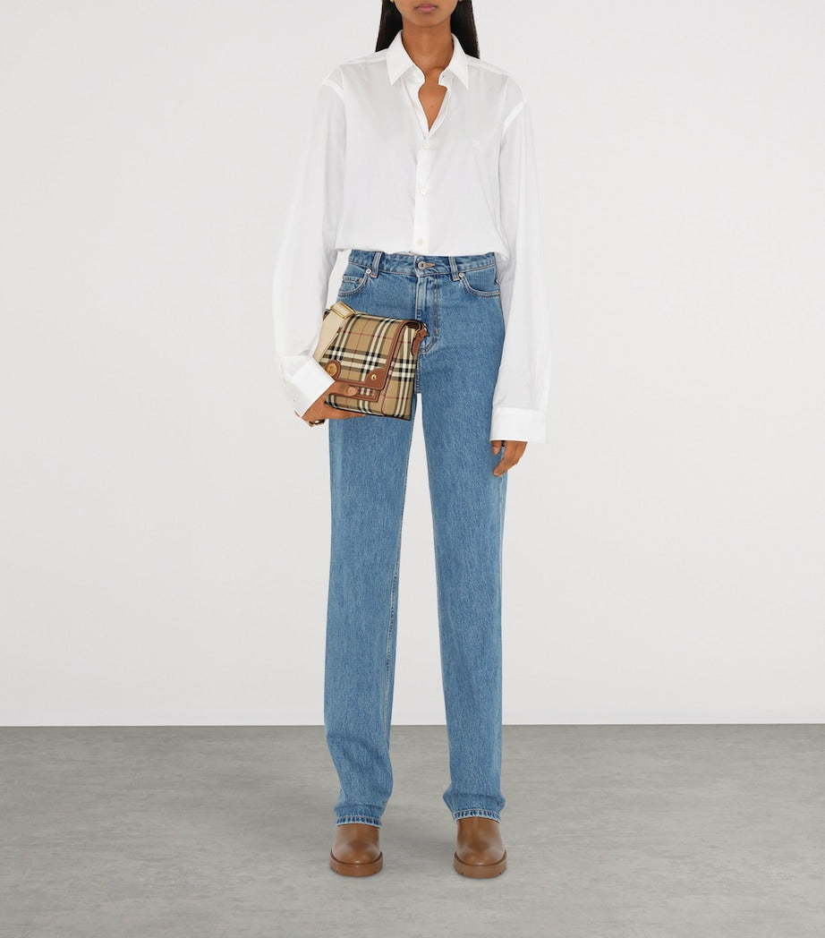 Burberry Check Note Cross-Body Bag