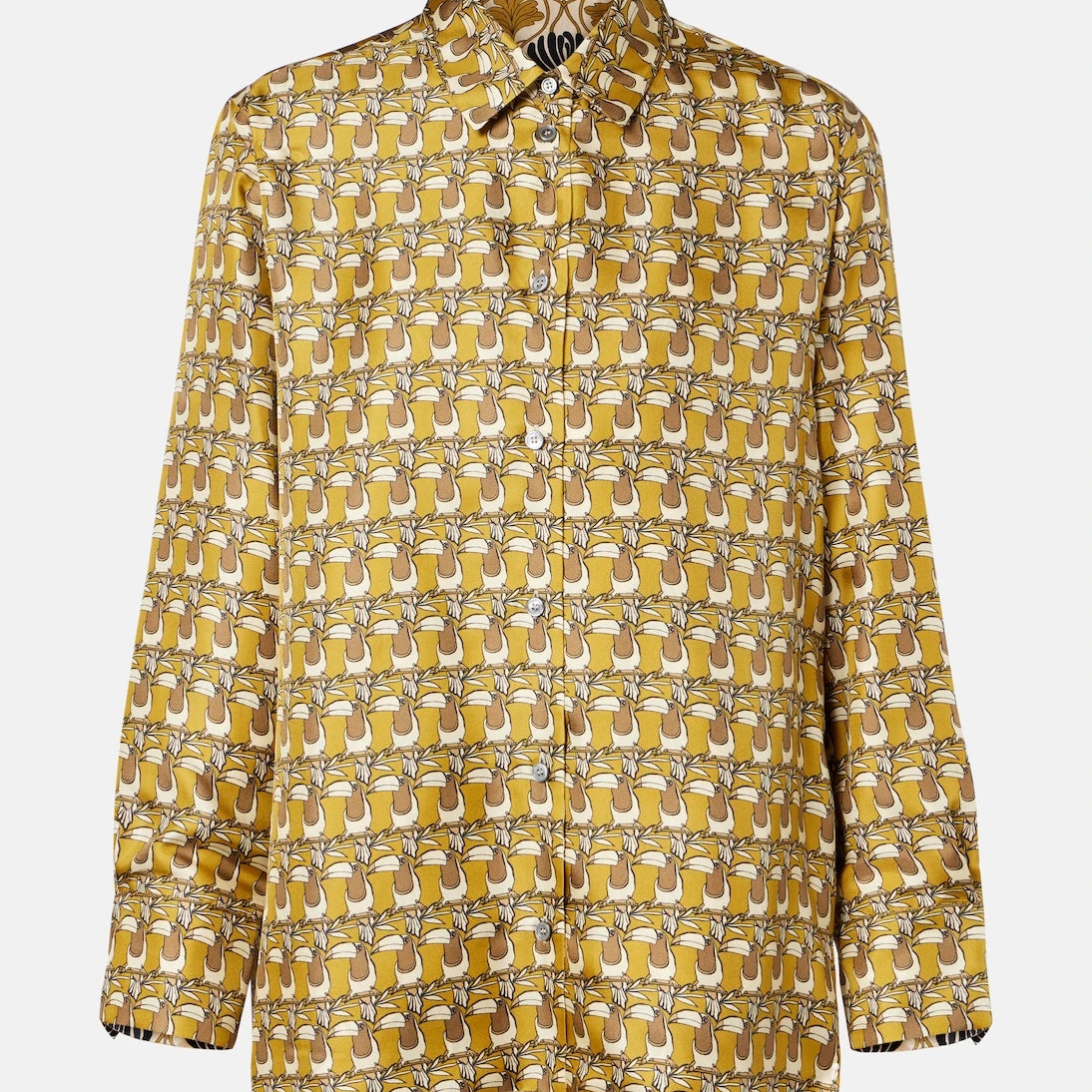 'S Max Mara - Printed reversible silk shirt