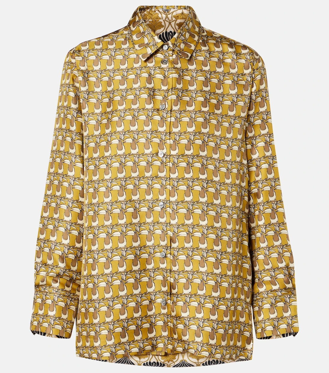 'S Max Mara - Printed reversible silk shirt