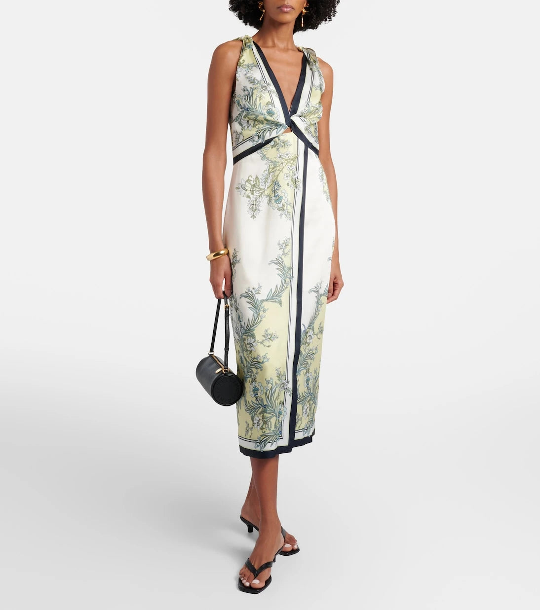 Veronica Beard - Kaliza floral twill midi dress