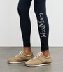 Max Mara Blue Logo Leggings