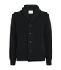 Black Cashmere Shawl-Collar Cardigan