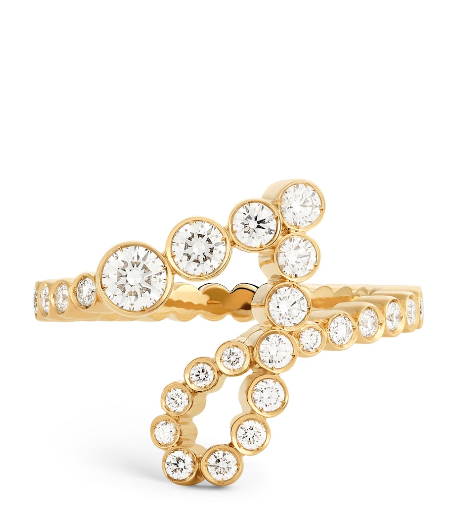 Sophie Bille Brahe Yellow Gold and Diamond Ensemble ‘J’ Ring
