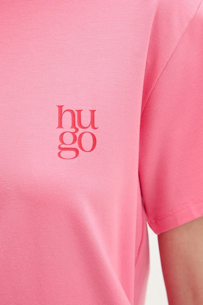 HUGO kadın modal tişört CASUAL T-SHIRT