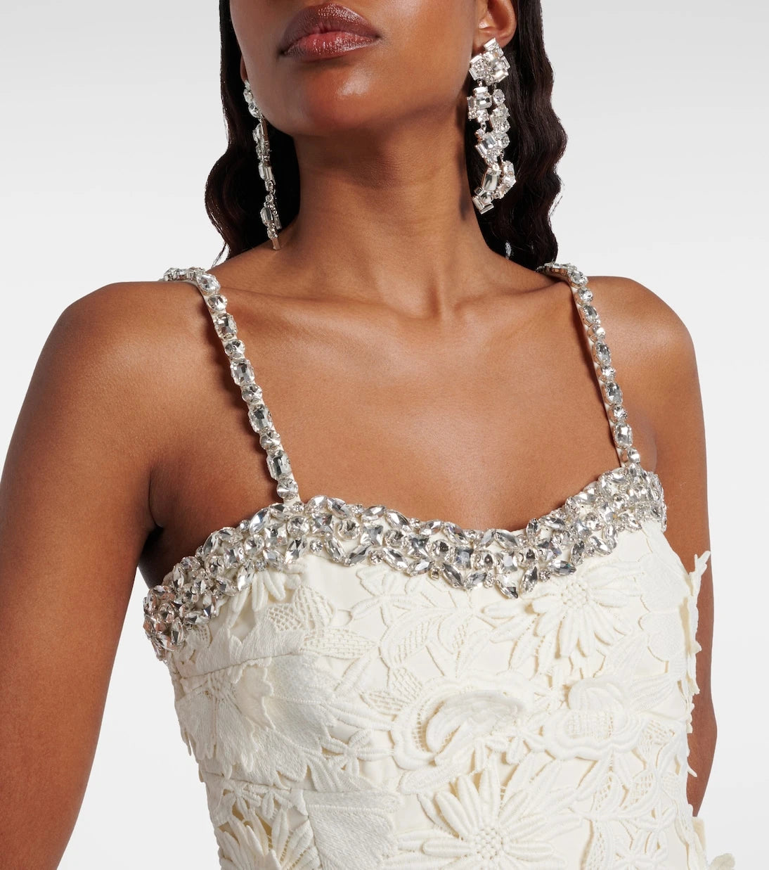 Leo Lin - Sophie embellished lace minidress