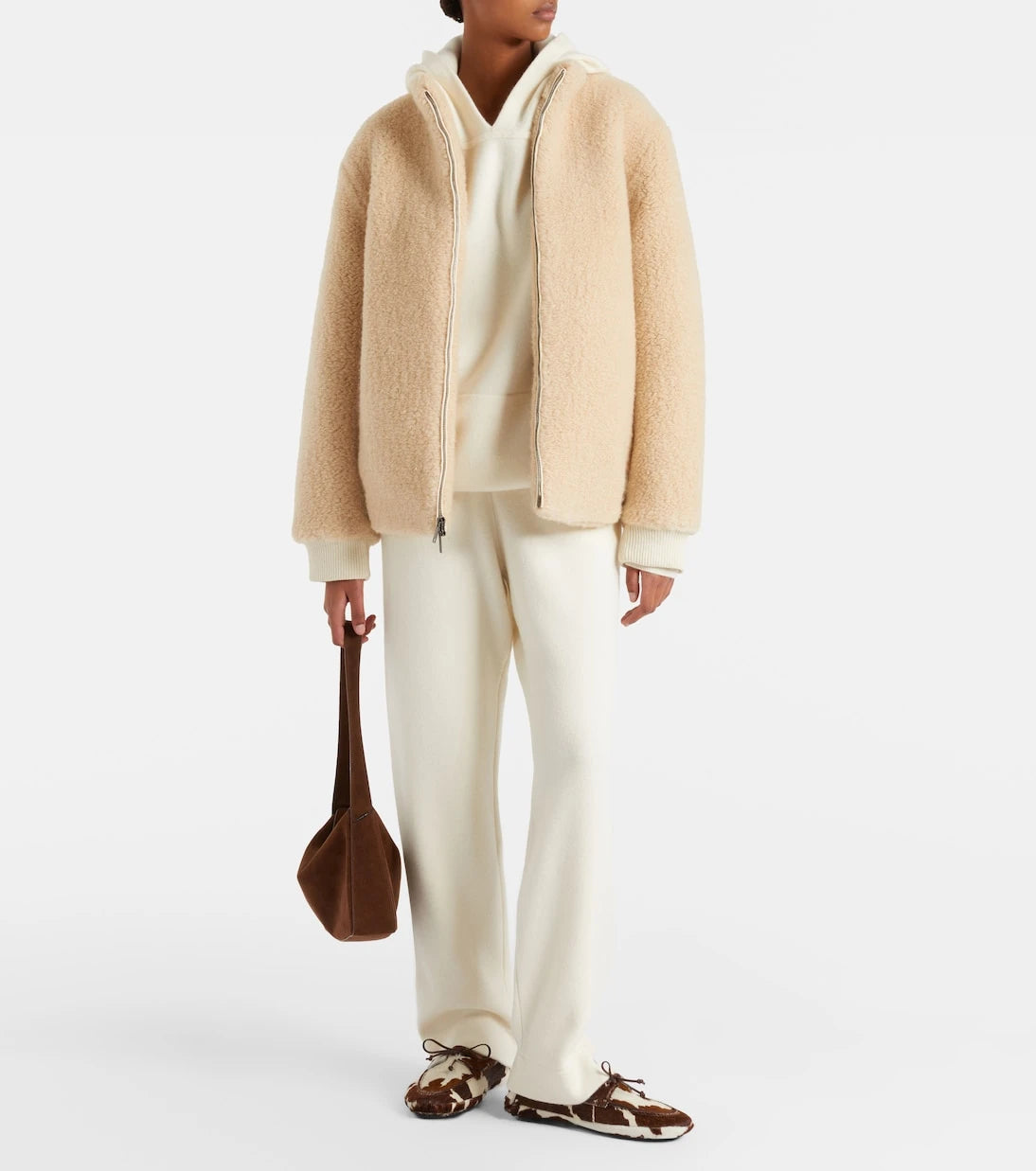God's True Cashmere - Embellished cashmere wide-leg pants