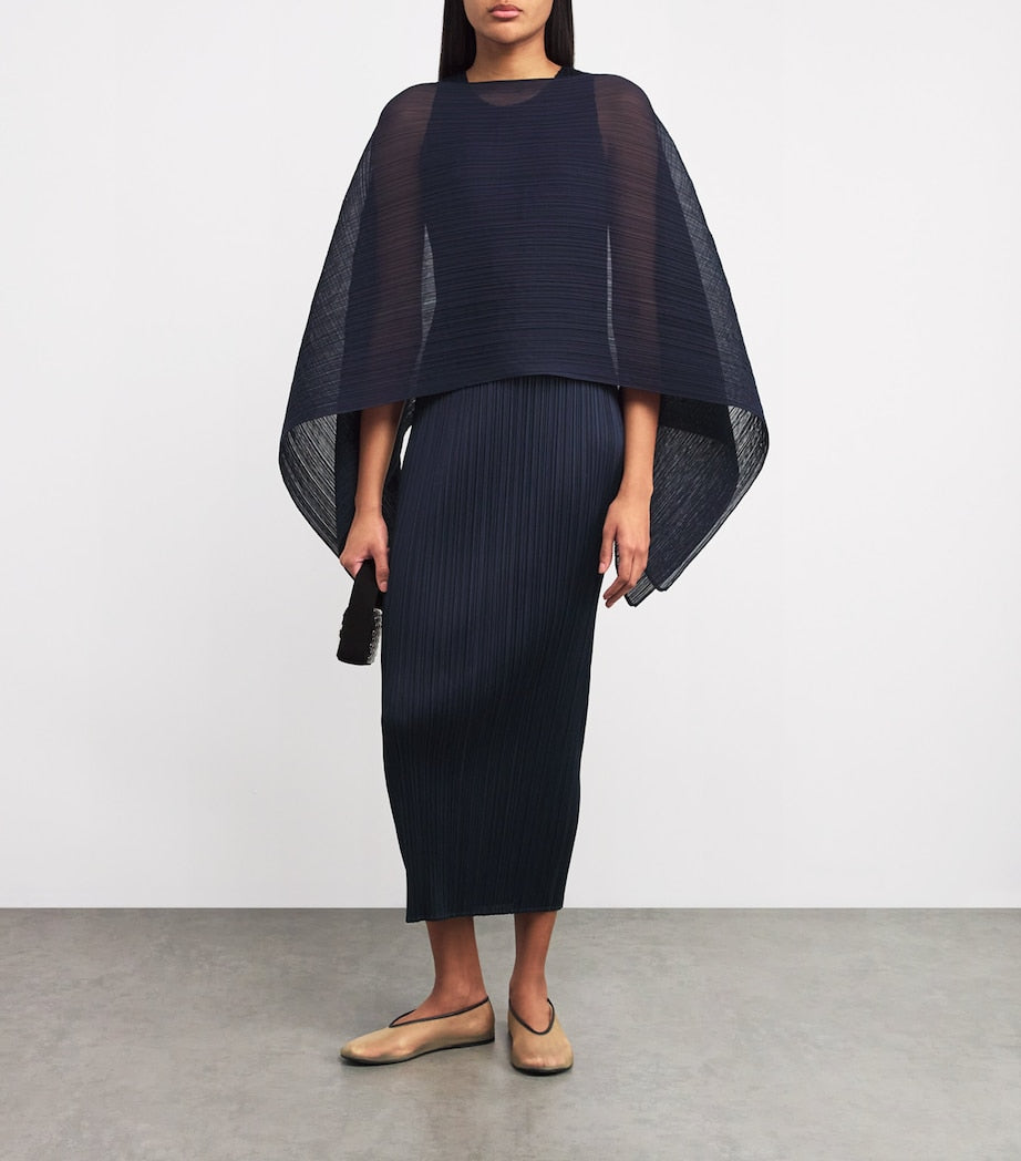 Navy New Colorful Basics 4 Midi Dress