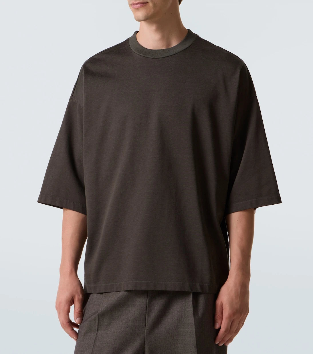 Fear of God - تي شيرت كبير الحجم من مزيج القطن