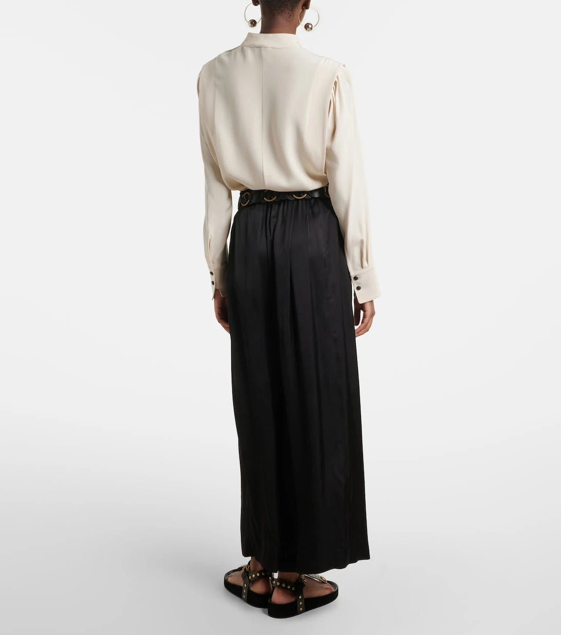 Isabel Marant - Nolia satin wide-leg pants