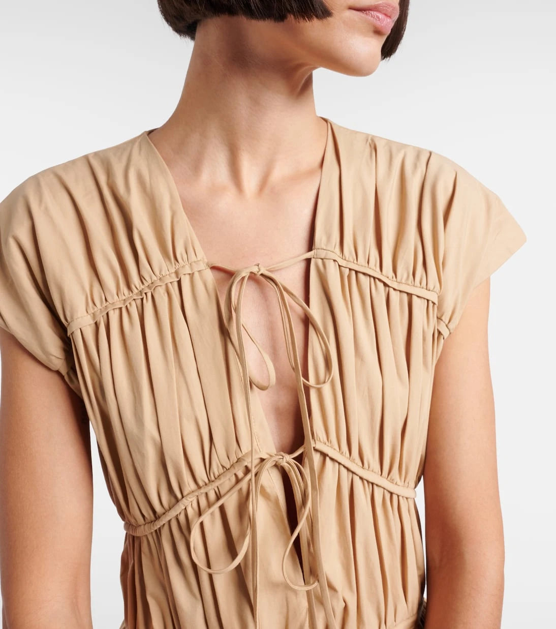 Tove - Ceres gathered cotton midi dress