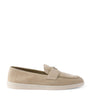 Suede Triangle Loafers