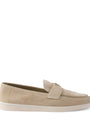 Suede Triangle Loafers