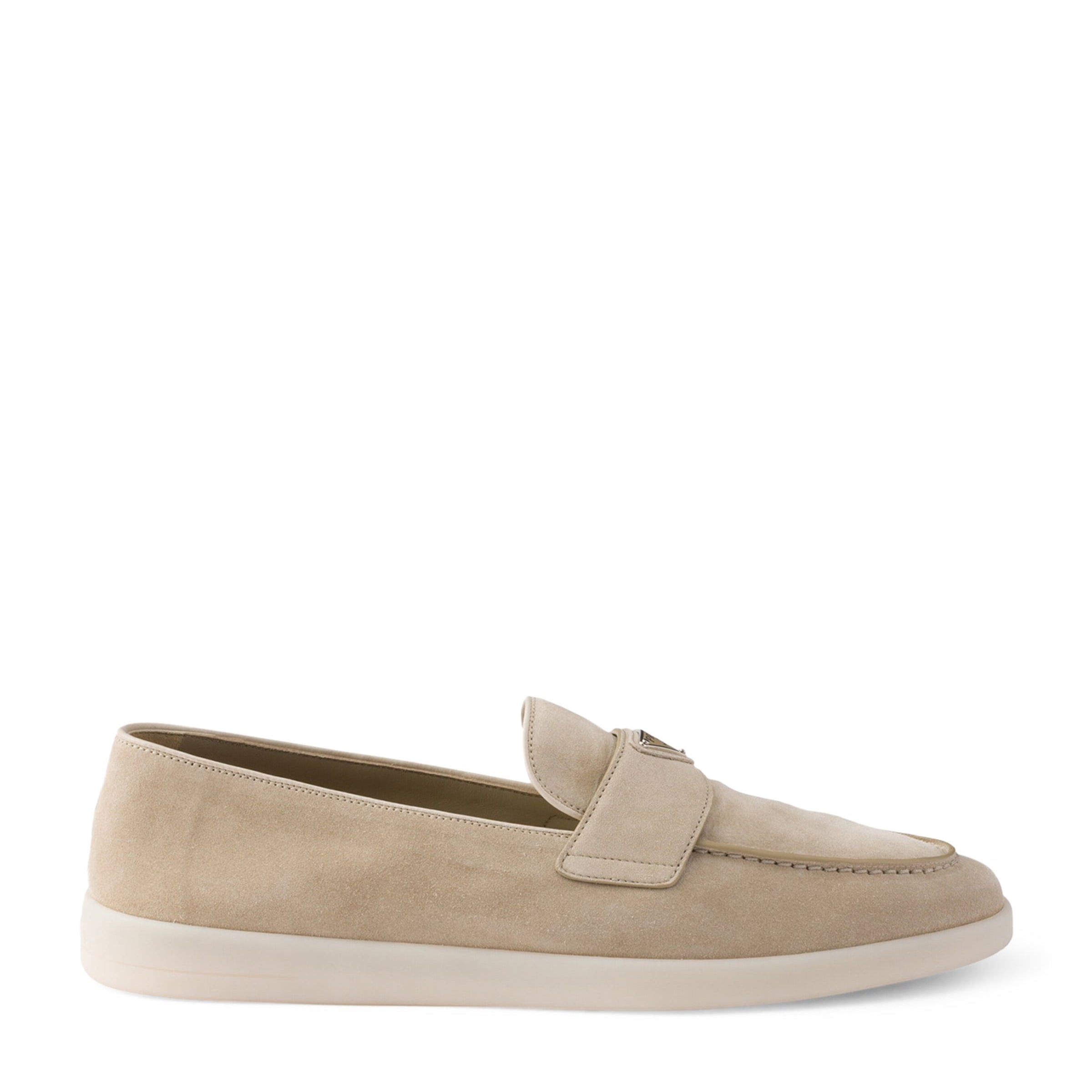 Suede Triangle Loafers